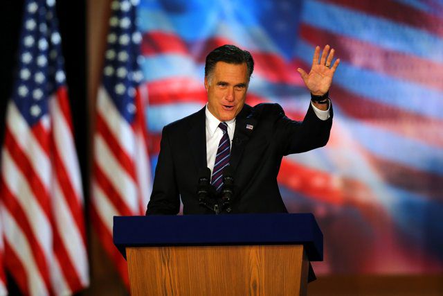 Mitt Romney conceding the 2012 Election